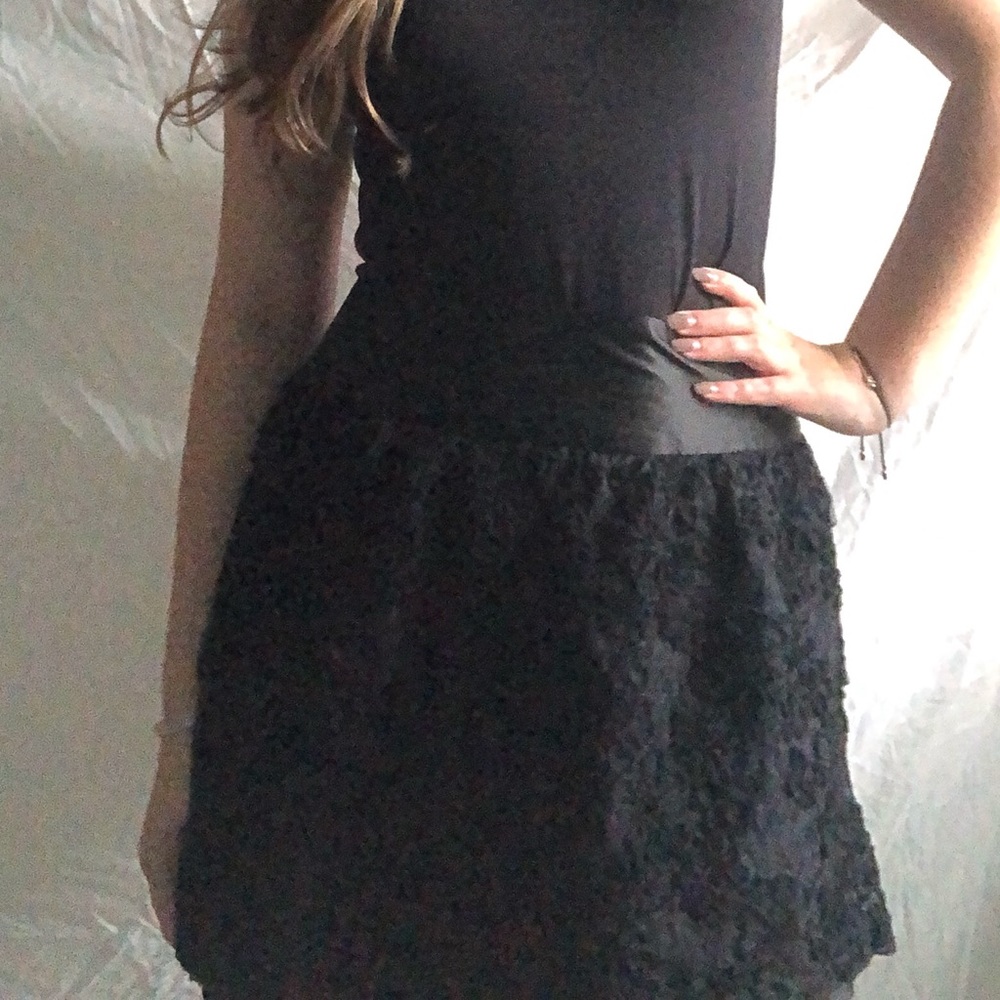 Black Flower Skirt